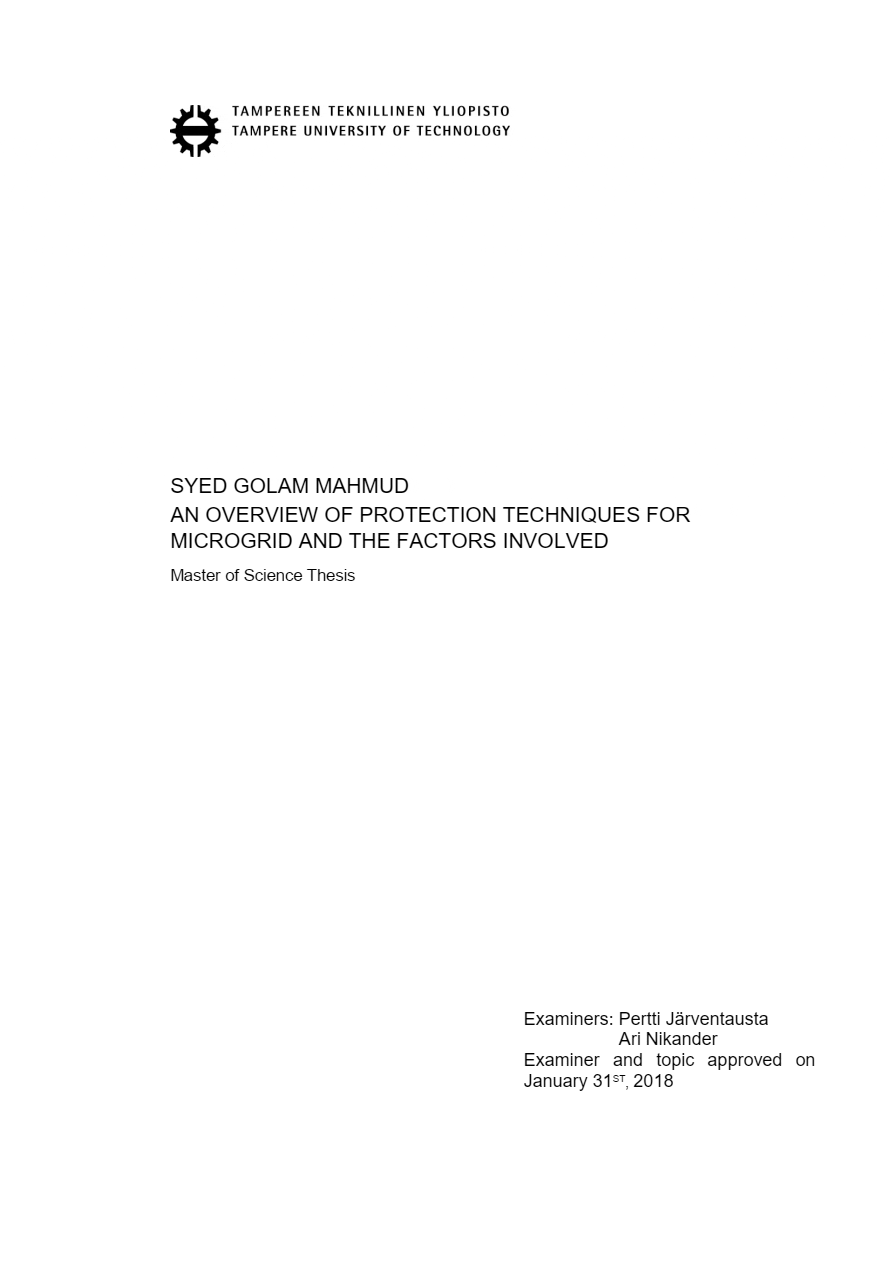Best protection practices for microgrid distribution networks