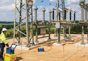 Ground testing of power substation