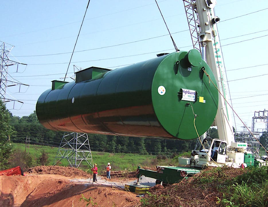 Substation oil & water separator